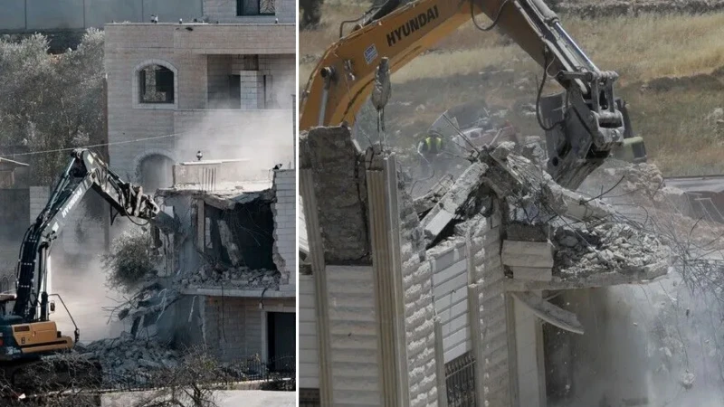 İsrail ordusu Batı Şeria'da Filistinlilere ait 3 evi yıktı