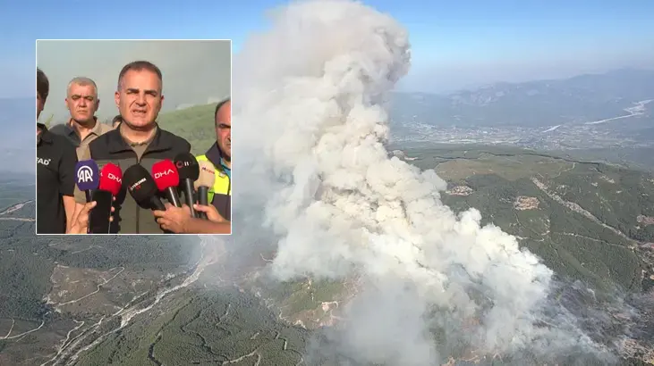 Seydikemer'de orman yangını!
