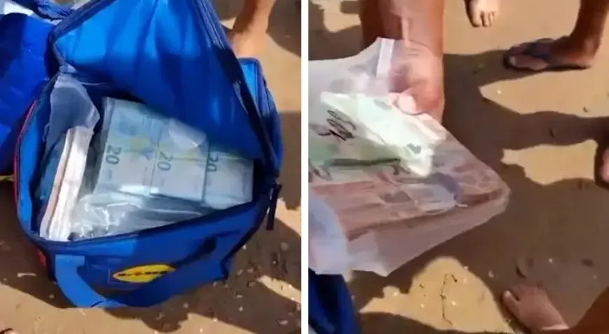 Kıyıya vuran çantadan servet çıktı! 38 milyon TL değerinde nakit