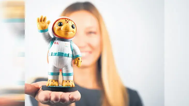 Astronot caretta’yla Akdeniz’den uzaya